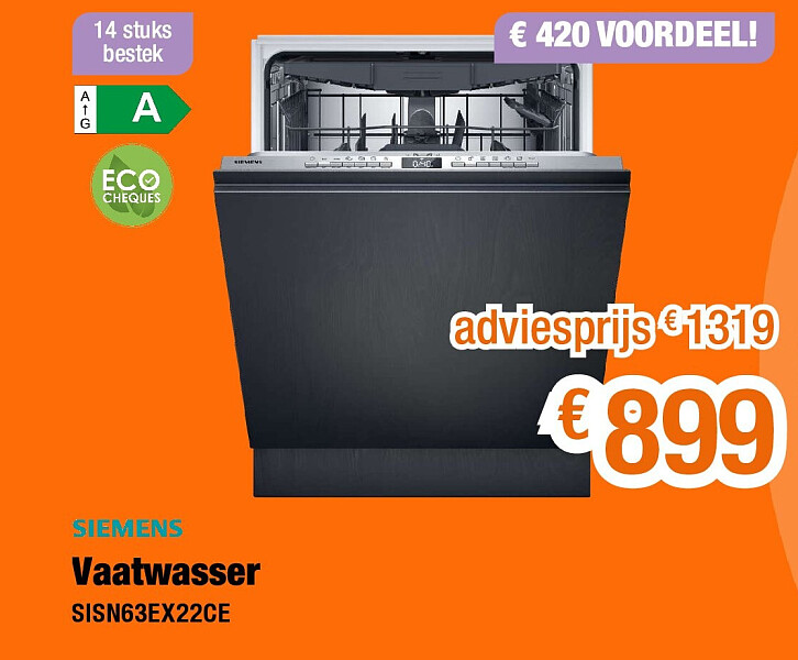 Vaatwasser SISN63EX22CE