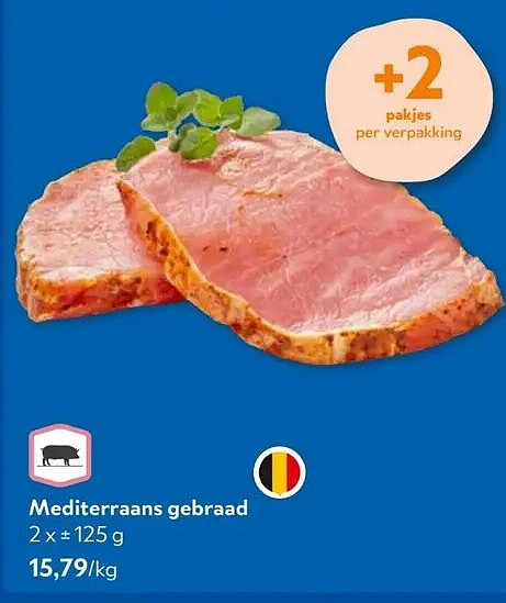 Mediterraans gebraad 2 x±125 g