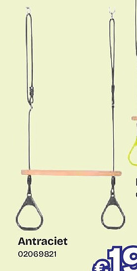 DICE Trapeze met ringen Antraciet