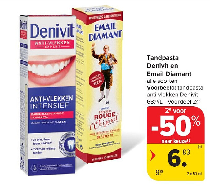 Tandpasta Denivit en Email Diamant