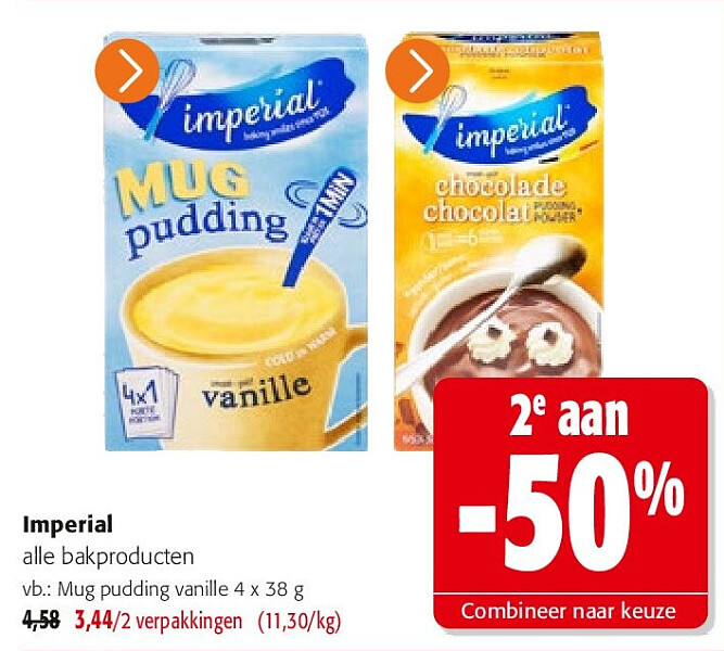 Imperial Mug pudding vanille 4 x 38 g
