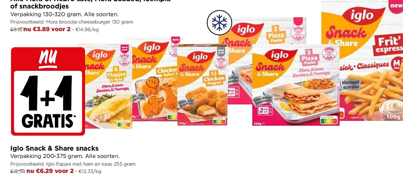 Iglo Snack & Share snacks