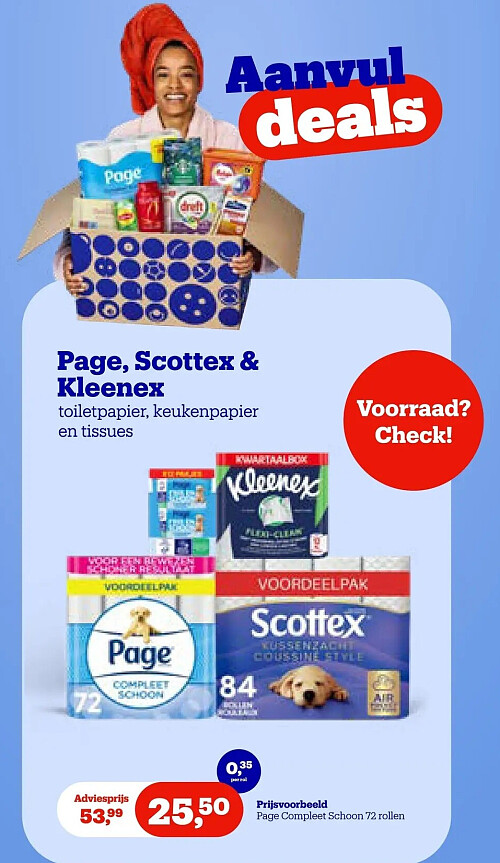 Page, Scottex & Kleenex