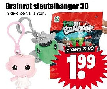 Brainrot sleutelhanger 3D