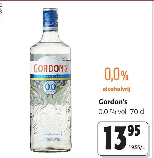 Gordon’s 0,0 % vol 70 cl