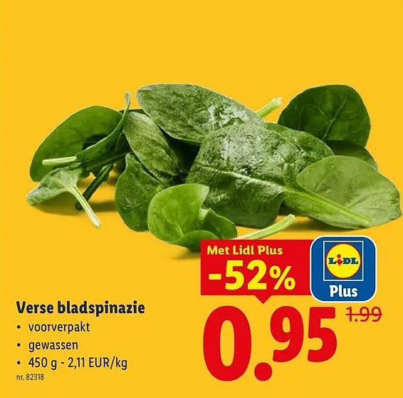 Verse bladspinazie