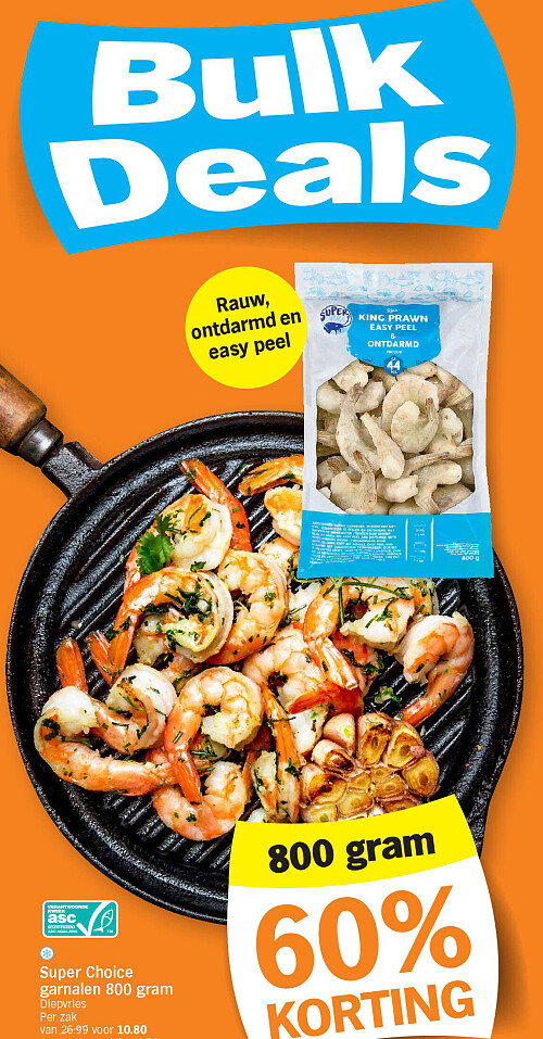 Super Choice garnalen 800 gram