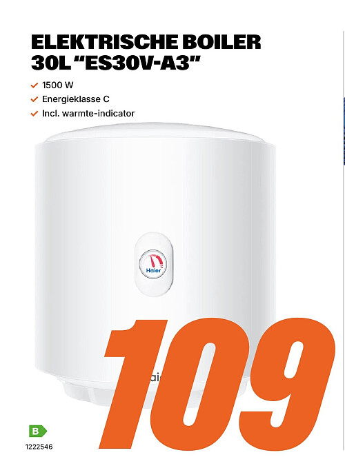 ELEKTRISCHE BOILER 30L “ES30V-A3”