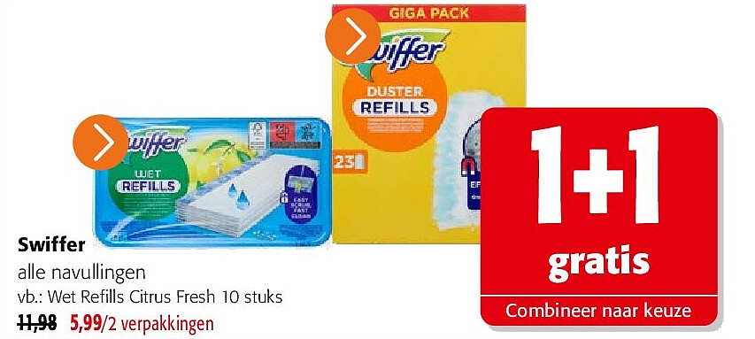 Swiffer Wet Refills Citrus Fresh 10 stuks