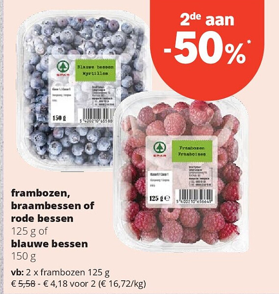 frambozen 125 g