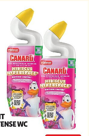 Gel nettoyant fraîcheur intense WC Canard parfum hibiscus 750 ml