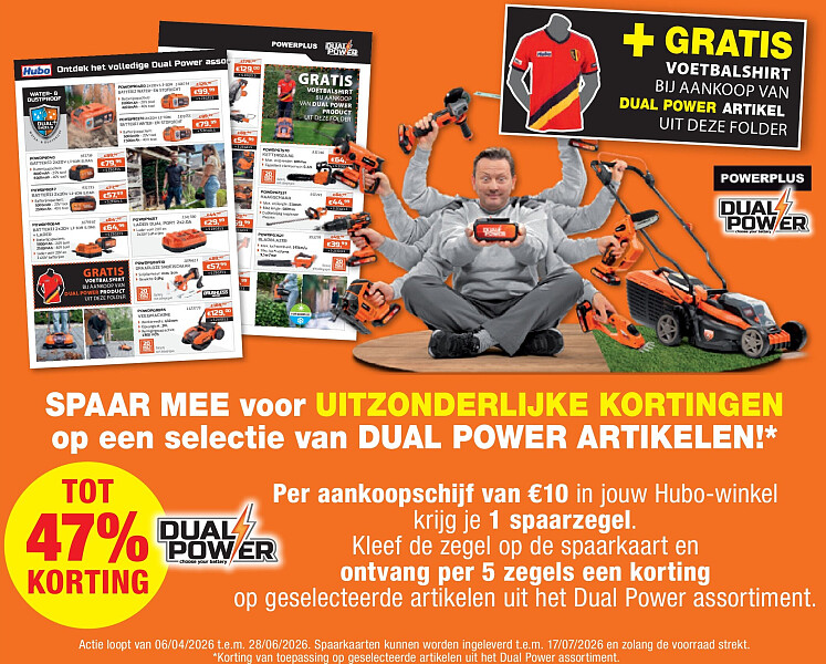 op een selectie van DUAL POWER ARTIKELEN