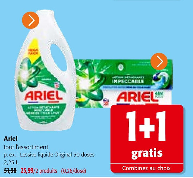 Ariel tout l’assortiment