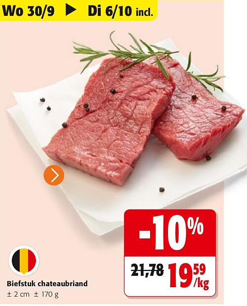 Biefstuk chateaubriand