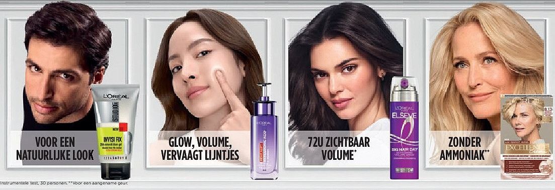 L'Oréal Paris, L'Oréal Men Expert, Casting, Elseve, Elnett, Studio Line, Préférence, Excellence, Magic Retouch en Cool Silver