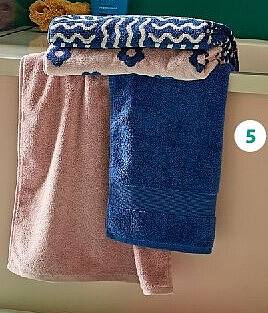 Lot de 2 draps de douche 70x140 cm Actuel
