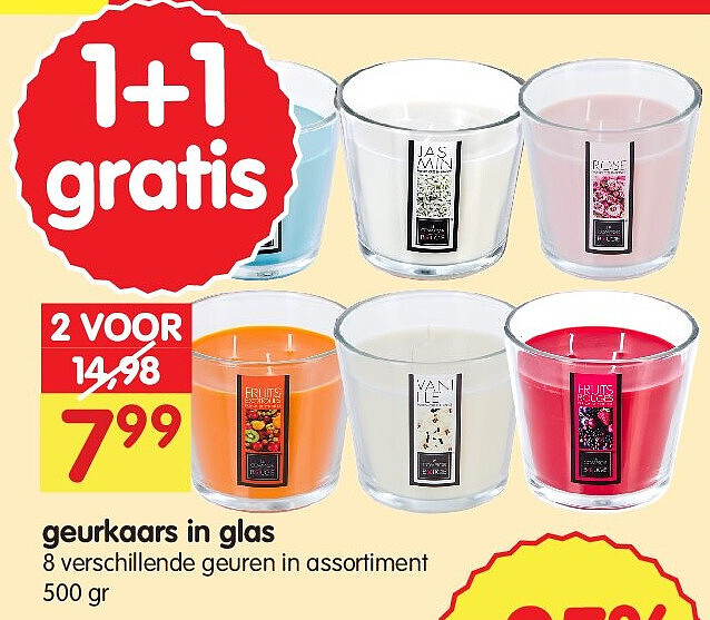 geurkaars in glas