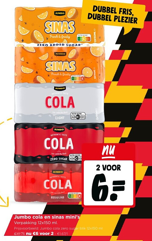 Jumbo cola en sinas mini’s
