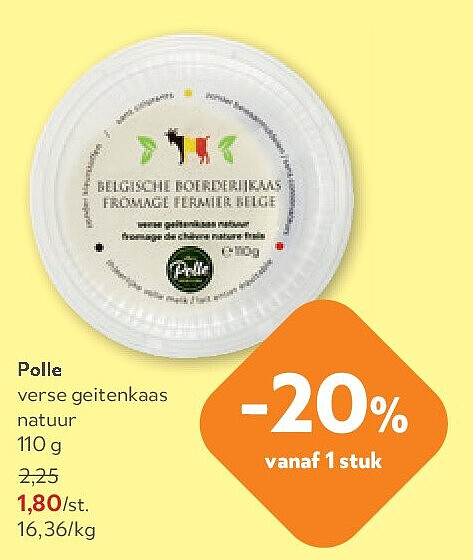 Polle verse geitenkaas natuur 110 g