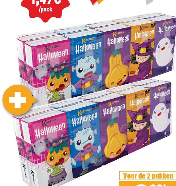 Set van 2 keukenrollen Kartika Halloween