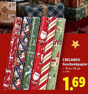 CRELANDO Geschenkpapier