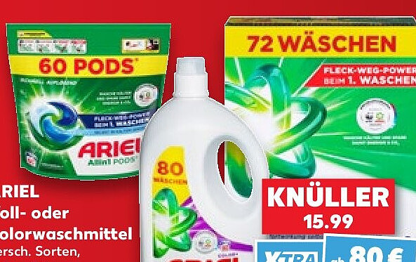 Voll- oder Colorwaschmittel