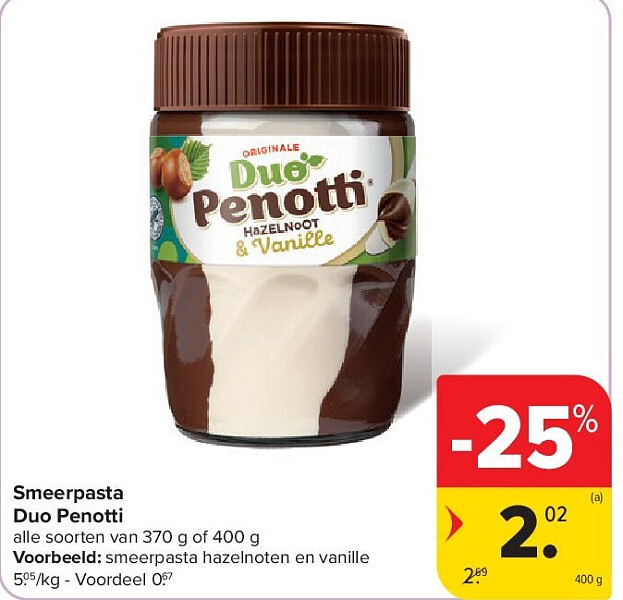 Smeerpasta Duo Penotti