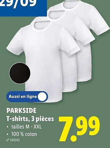 T-shirts, 3 pièces