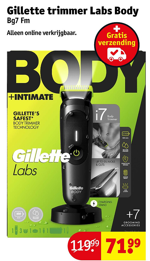 Gillette trimmer Labs Body