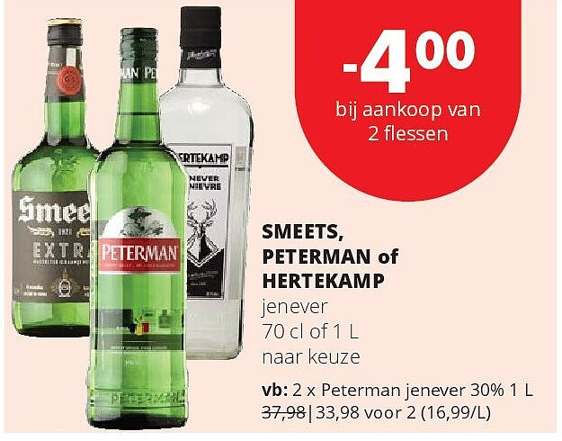Peterman jenever 30% 1 L