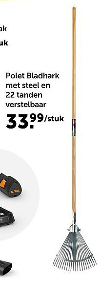 Polet Bladhark met steel en 22 tanden verstelbaar