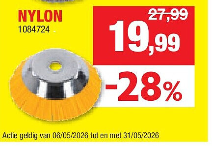 UNIVERSELE ONKRUIDBORSTEL BOSMAAIER 20 cm NYLON