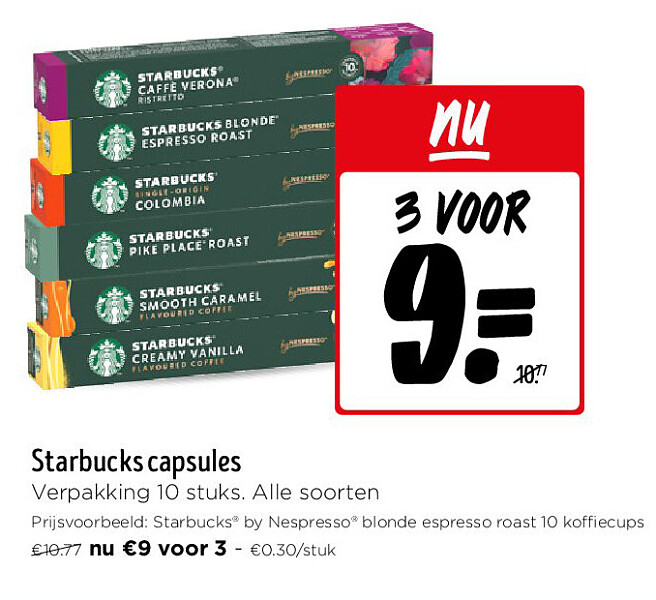Starbucks capsules