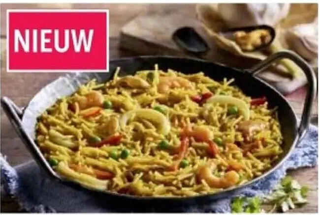 Spaanse pasta met zeevruchten 'Fideuà'