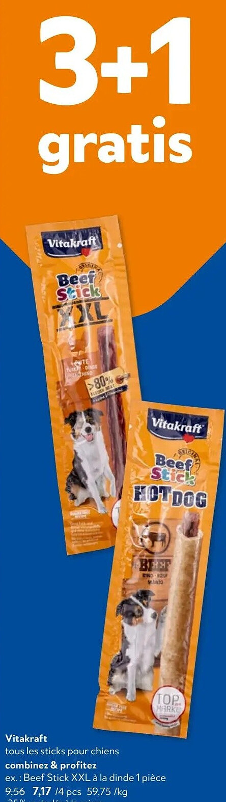 Vitakraft Beef Stick XXL à la dinde 1 pièce