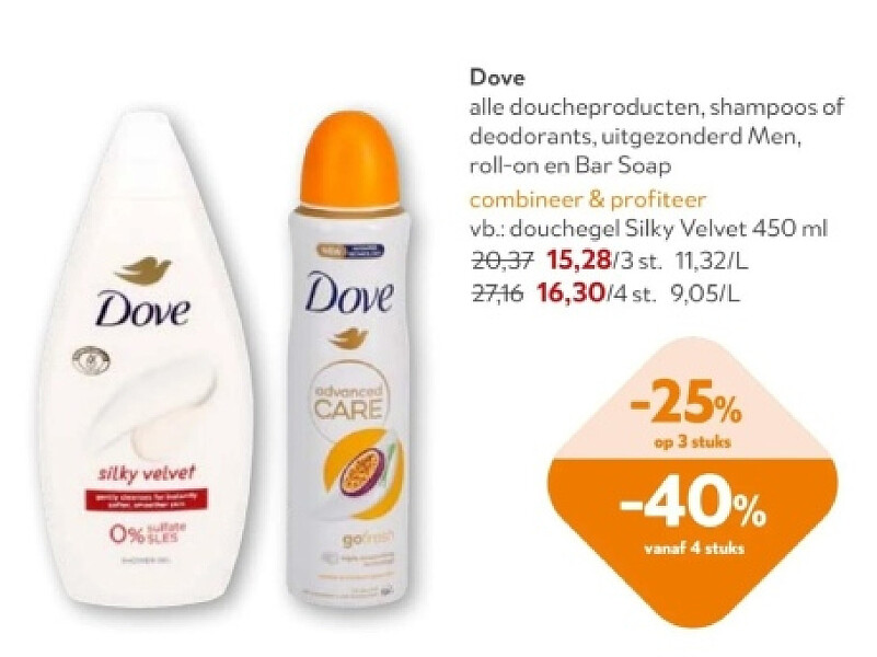 Dove douchegel Silky Velvet 450 ml