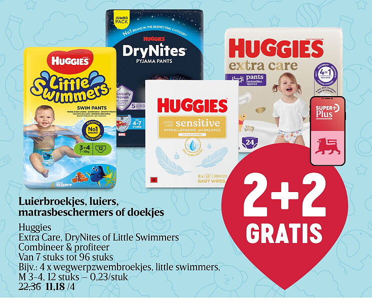 Luierbroekjes, luiers, matrasbeschermers of doekjes