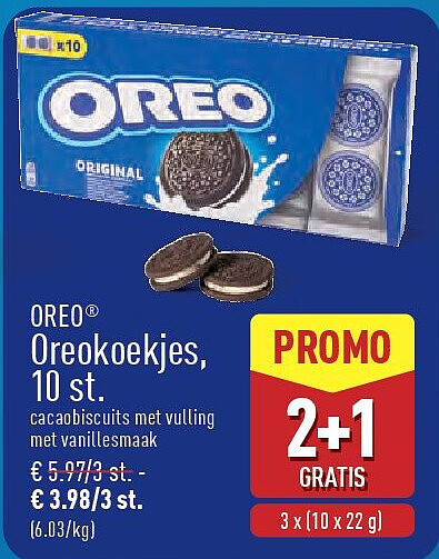 Oreokoekjes, 10st.