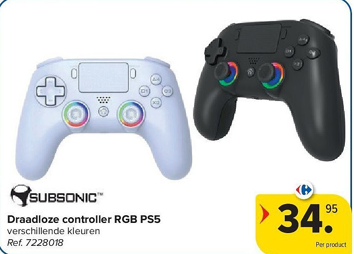 Draadloze controller RGB PS5