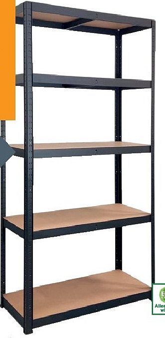 Handson opbergrek mat zwart