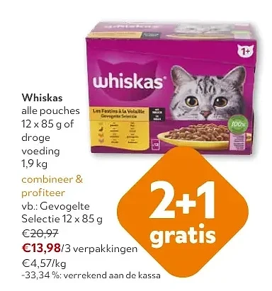 Whiskas alle pouches 12 x 85 g