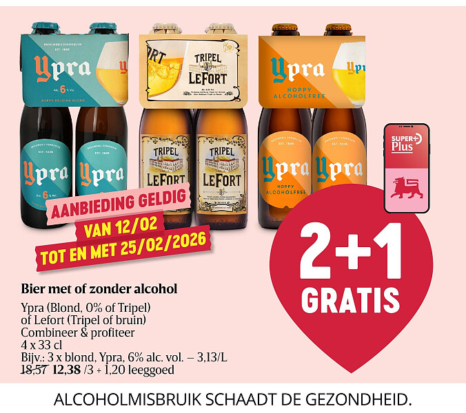 Bier met of zonder alcohol