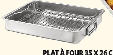 Plat à four 35 x 26 cm en inox