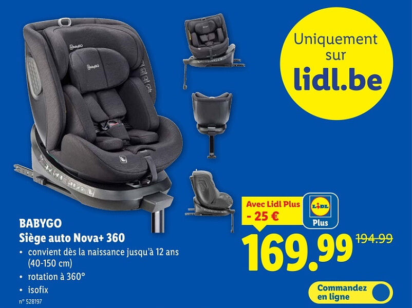 Siège auto Nova+ 360