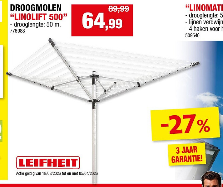 DROOGMOLEN “LINOLIFT 500”