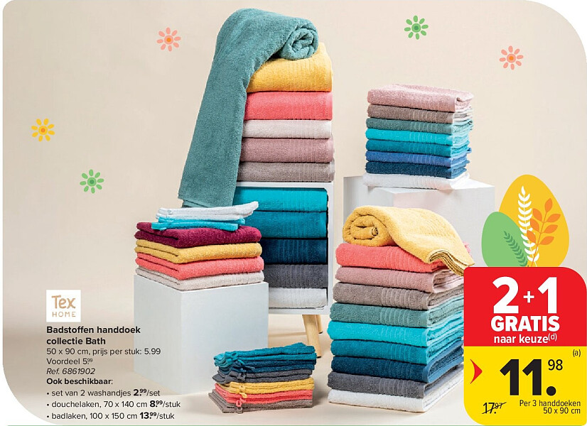 Badstoffen handdoek collectie Bath