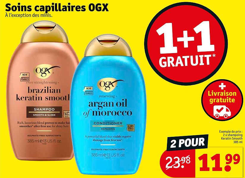 Soins capillaires OGX 2 POUR
