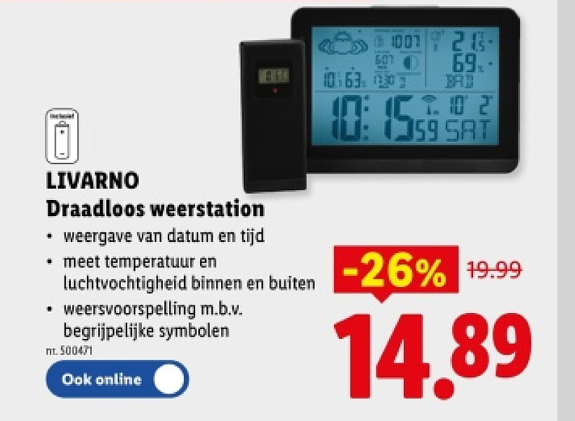 Draadloos weerstation