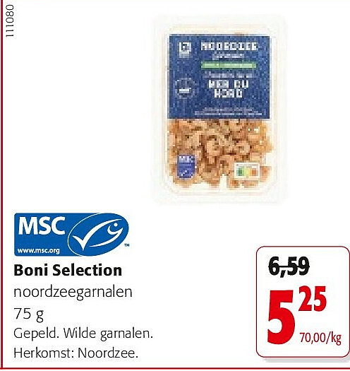 Boni Selection noordzeegarnalen 75 g
