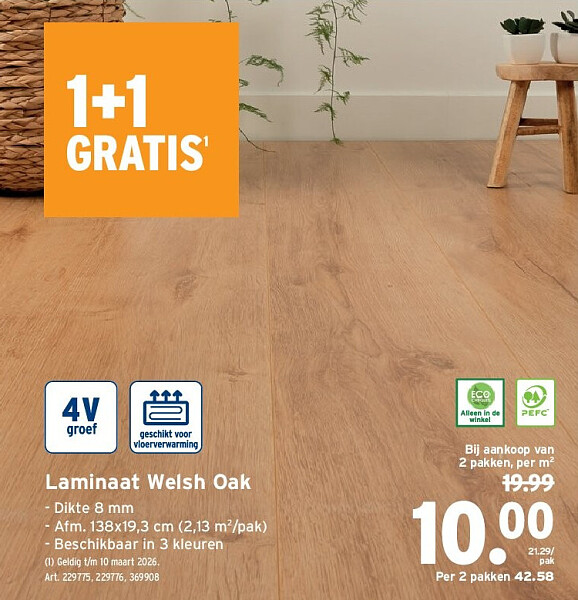 Laminaat Welsh Oak